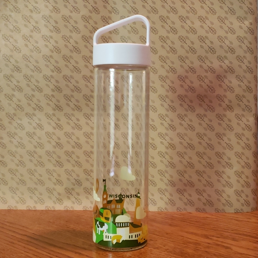 Starbucks, You Are Here Glass Water Bottle, WI